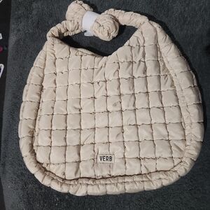 VERB Carry All Cream Quilted Tote Bag